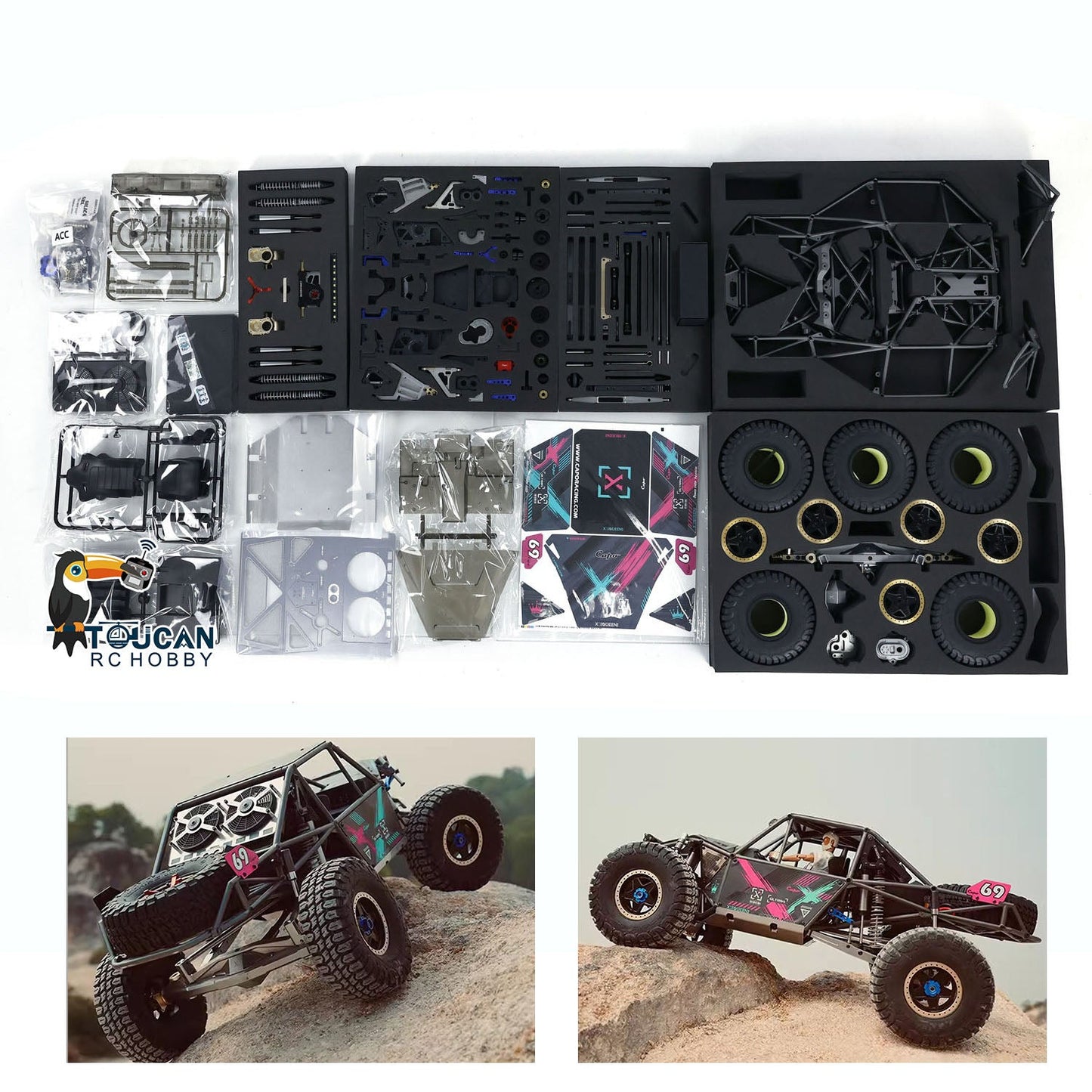 IN STOCK Capo 1/8 RC Crawler Car U4 CD1582X Remote Control Racing Vehicles KIT