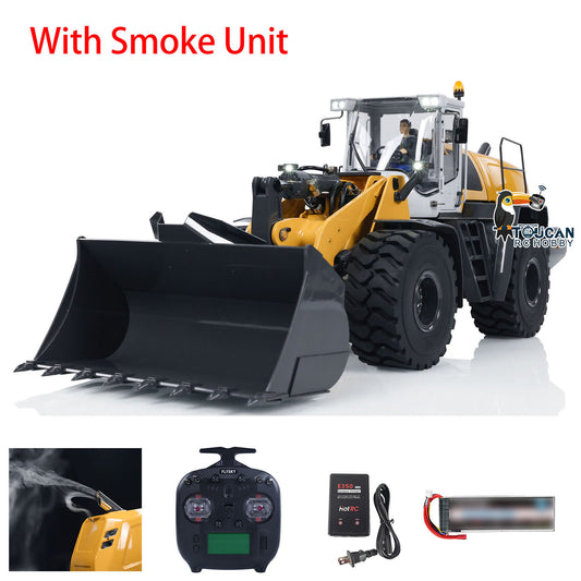 Fast Shipping XDRC 580 1/14 Metal RC Hydraulic Loader RTR Engineering Vehicles Smoke Lights