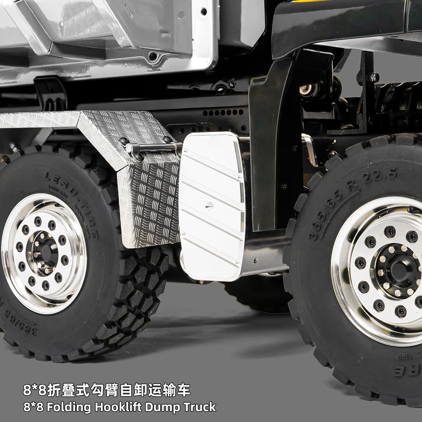 Deposit New Product Pre-order LESU 1/14 Metal 8x8 Roll-Off Truck Full Dump RC Construction Vehicle