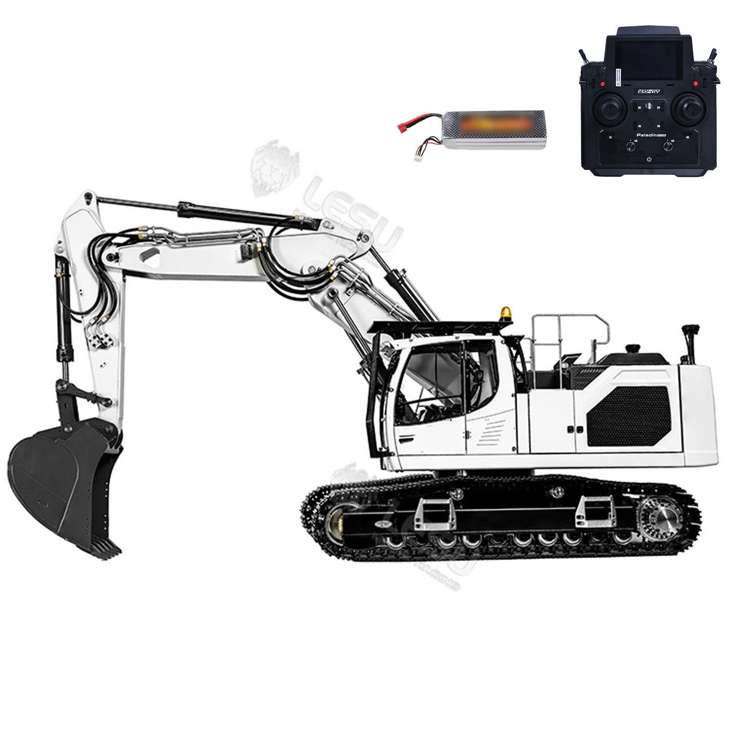 1/14 LESU RC Hydraulic Excavator LR945 3 Arms Version RTR Ready to Run DIY Model