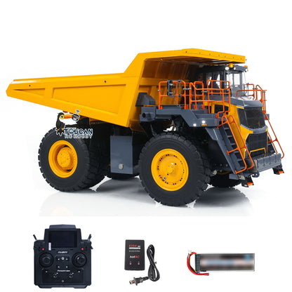 LESU 1/16 Metal Hydraulic RC Mine Truck Aoue R100E PL18EV Lite Radio