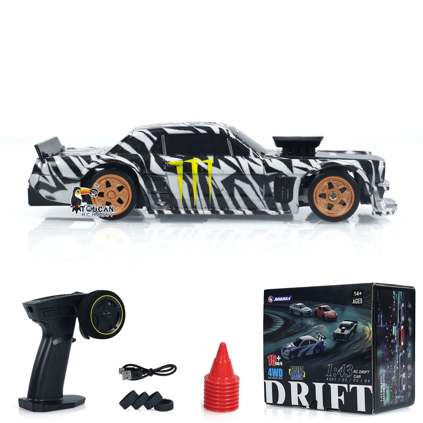 1/43 Radio Control Drift 4WD Mini Race Car Toy RTR