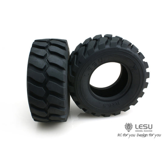 LESU 110MM Diameter 45MM Height Wheel Rubber Tyres For 1/15 Loader RC Model