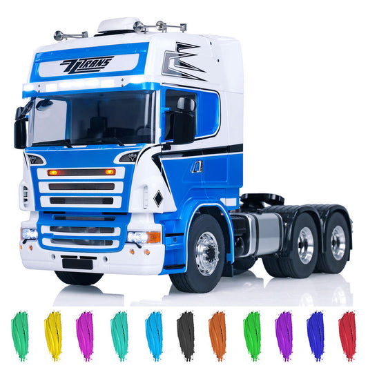 Camion tracteur télécommandé LESU à châssis métallique 1/14 6x6