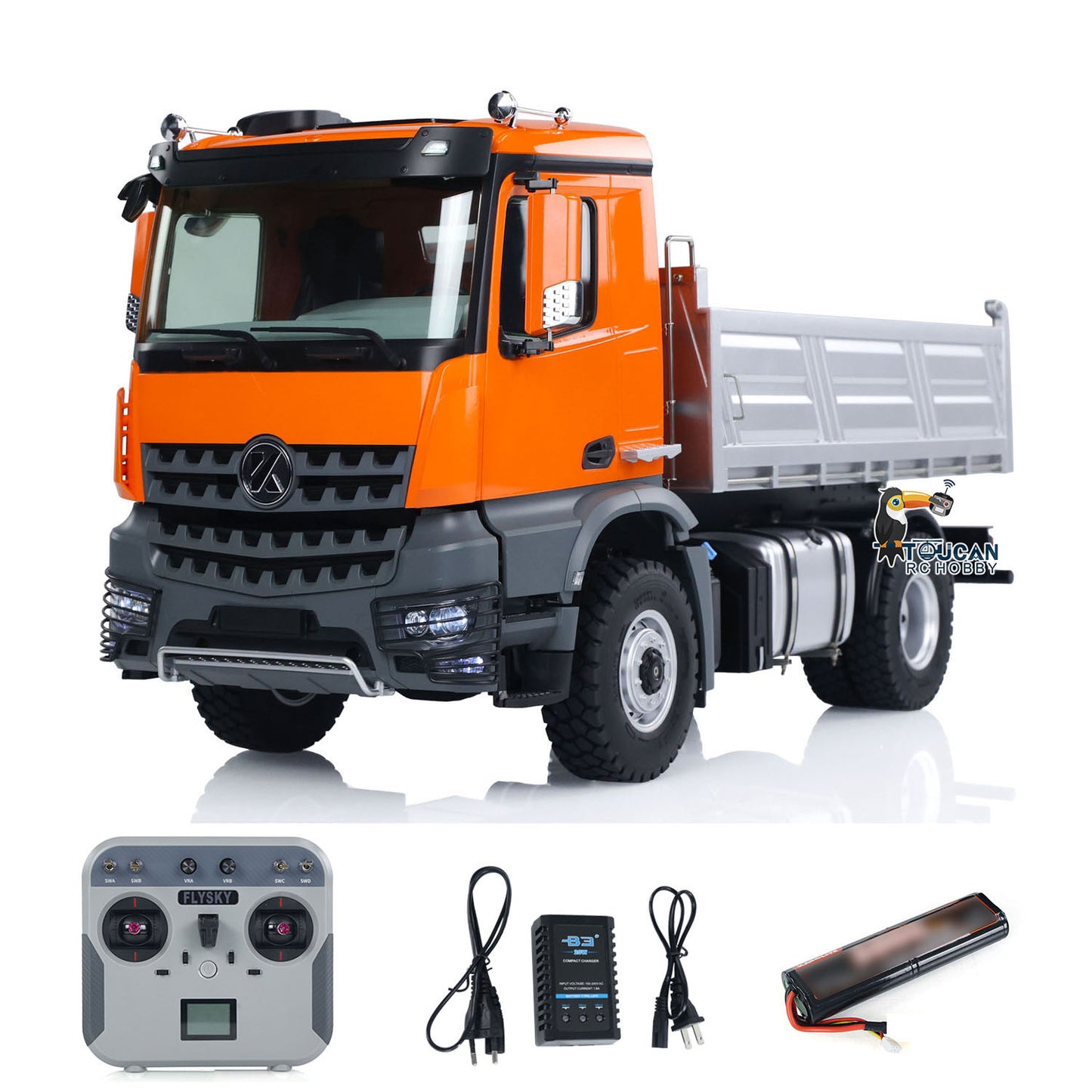 Fast Shipping 1/14 Kabolite 5701 RC Dump Truck 4x4 Remote Control Dumper Car Sound Light Model