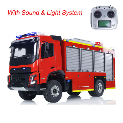 1/14 4X4 Plastic Chassis Radio Controlled Sprinkler Fire Truck VO FMX 2Speed Gerabox Water Spraying RC Model Vehicle No Battery