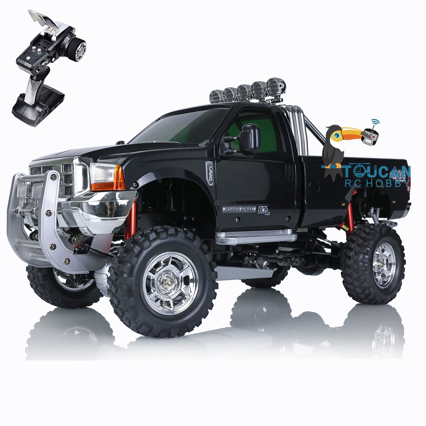 1/10 RC HG Pickup Truck P410 4*4 Rally Racing Crawler Car 2.4G Radio Motor ESC