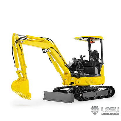 LESU 1/14 Mini RC Hydraulic Excavator PC30 Metal Radio Controlled Digger Model with 6CH Reversing Valves