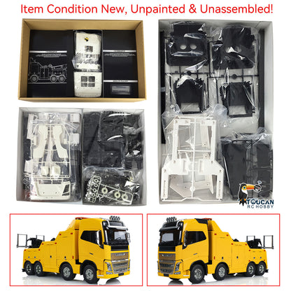 1/14 8x4 Unpainted Unassembled RC Tow Tractor Remote Controlled Truck Electric Cars Lorry Model DIY Motor