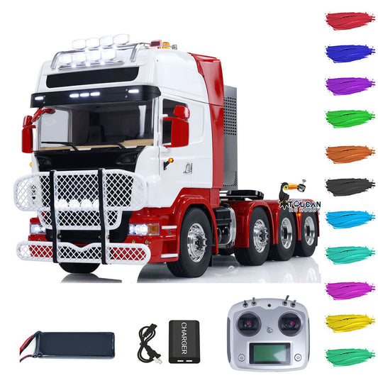 TOUCAN 1/14 8X8 RC Tractor Truck Metal RTR Remote Control Car 2-speed Transmission