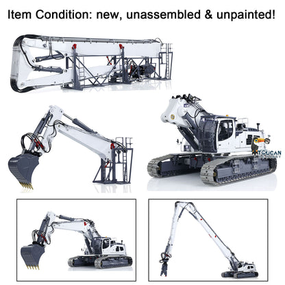 LESU LR960 KIT 1/14 RC Full Hydraulic Demolition Excavator Digging Arm DIY Model