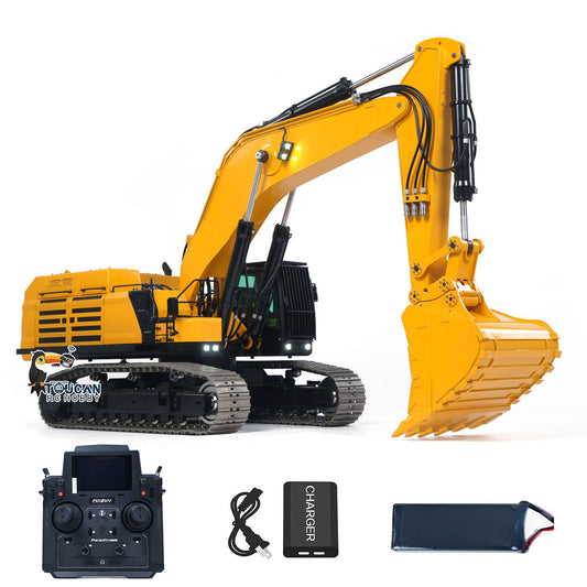 Fast Free Shipping for EU 1/12 RC Hydraulic Heavy Excavator 395F Metal Remote Control Digger Finished Model 3.0L Dual Pump Paladin PL18EV LITE Radio