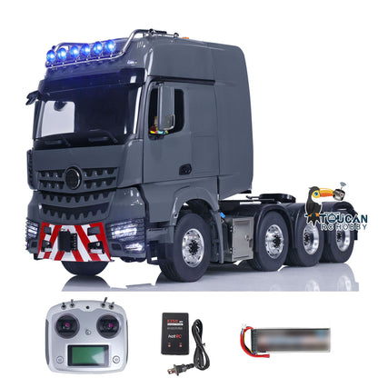 LESU 1/14 Metall 8x8 Lackiert Montiert RC Traktor Lkw Metall Chassis 20130010B Mit Sound Licht System