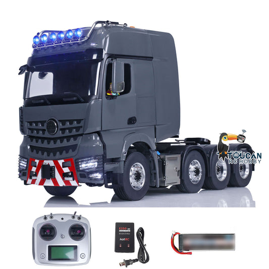 LESU 1/14 Metal 8x8 Painted Assembled RC Tractor Truck Metal Chassis 20130010B With Sound Light System