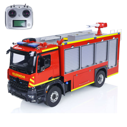 1/14 4X4 Metal Axles Remote Control Fire Fighting Vehicle BZ i6S Radio 2Speed Light and Sound System No Battery Assembled PNP
