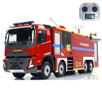 EN STOCK 1/14 Camion de pompiers télécommandé 8x4 RC Modèle de lutte contre les incendies