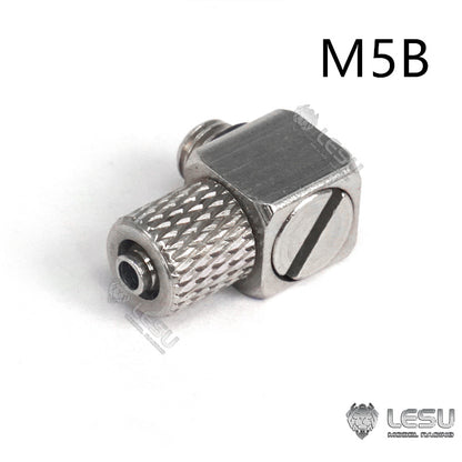 LESU A M3 Metal Straight Nozzle for 1/14 RC Tractor Truck DIY Model Car TAMIYA