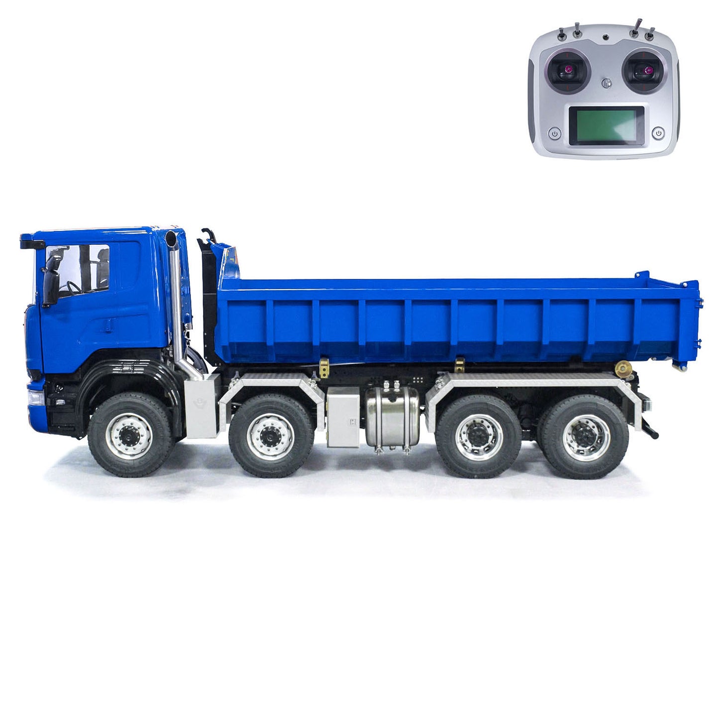 1/14 8x8 PNP RC Hydraulic Roll On/Off Dumper Truck G88 With Metal Bucket