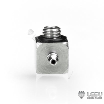 Buse droite LESU M3 en acier inoxydable pour tuyau d'huile hydraulique 2x1 mm pour camions RC