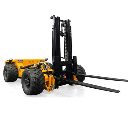 Super Frog Metal 1/14 Hydraulic Remote Control Foldable Forklift BM214 5 Valves Lights Sounds Frsky Radio Battery Storage Box