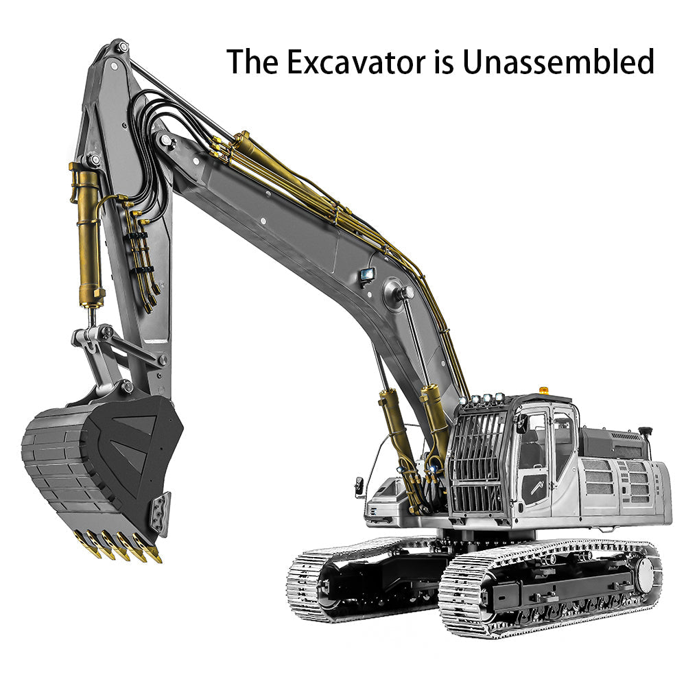 IN STOCK LESU 1/14 RC Hydraulic Excavator AOUE SK500 RC Digger Kits