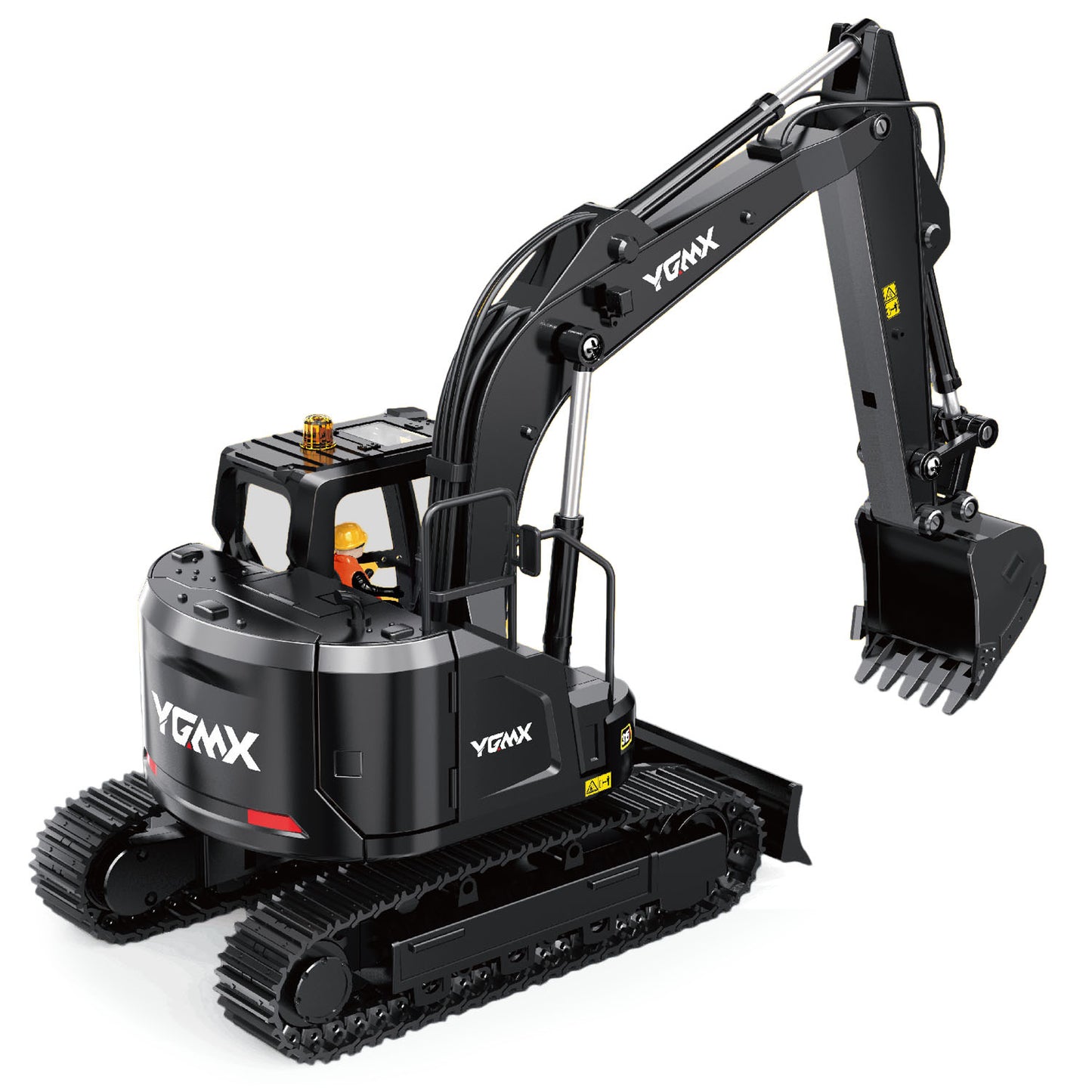 Metal 1/50 Electric Remote Control Excavator Ready To Run Mini RC Engineering Vehicle Model Lights Sounds Desktop Level Gift