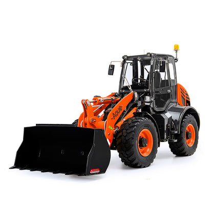 LESU Metal 1/14 Remote Control Hydraulic Loader Aoue WA100M-8 RTR 4CH Valve RC Engineering Vehicle Quick Coupler Lights Sounds