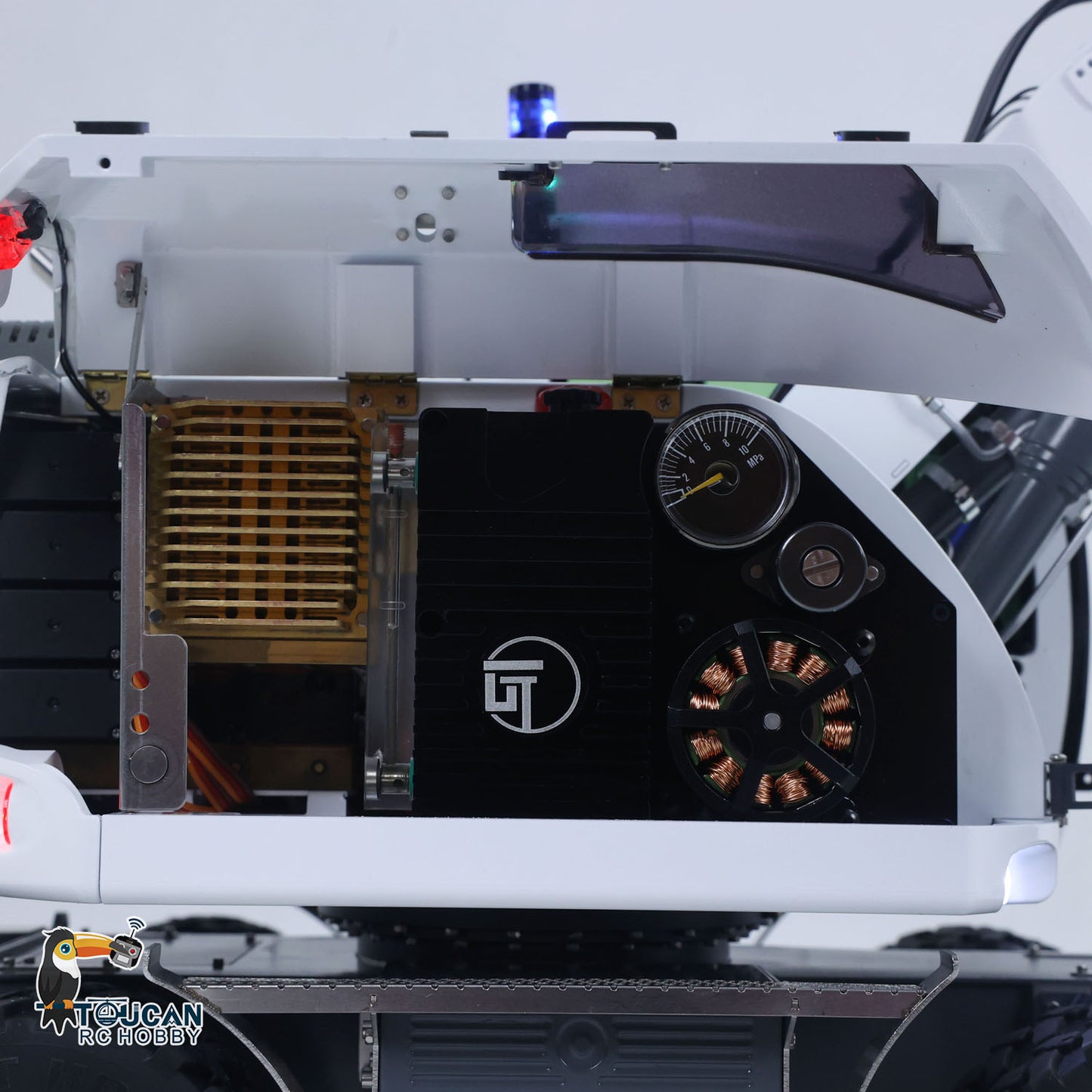 1/14 Remote Control Hydraulic Wheeled Excavator 7CH Valves 2WD/4WD Metal RC Digger RTR Axle Lock Flysky PL18EV Lite Light System