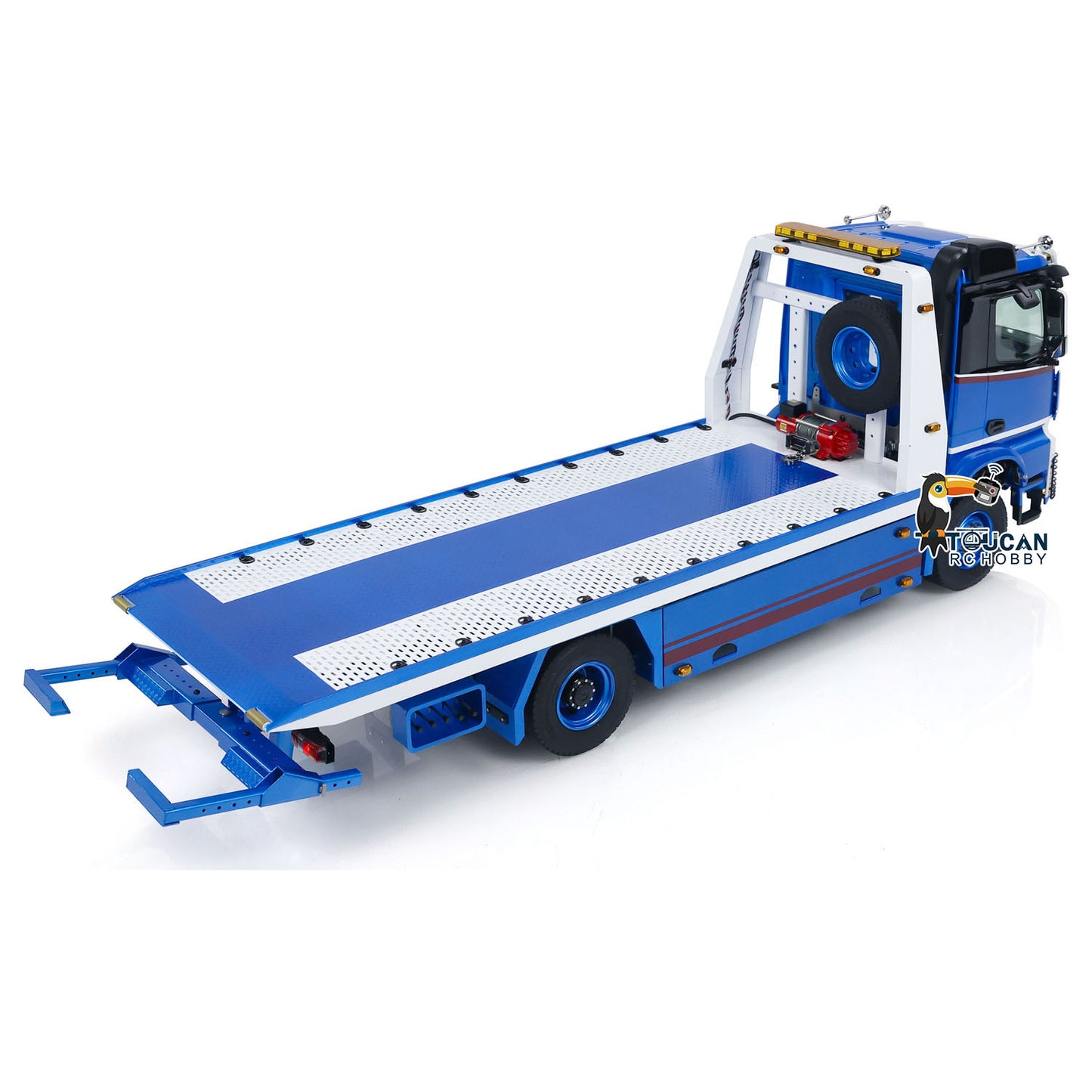 JDMODEL-196 1/14 4x4 Metal RC Hydraulic Flatbed Tow Truck