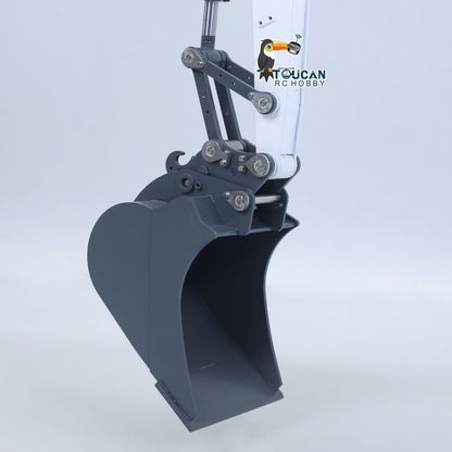 1/14 Remote Control Hydraulic Wheeled Excavator 7CH Valves 2WD/4WD Metal RC Digger RTR Axle Lock Flysky PL18EV Lite Light System