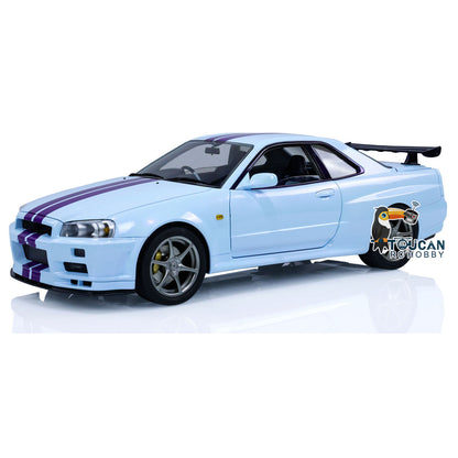 US STOCK Capo 4WD 1/8 RC Racing Car R34 4x4 High Speed Metal RTR Drift Cars Sound Smoking