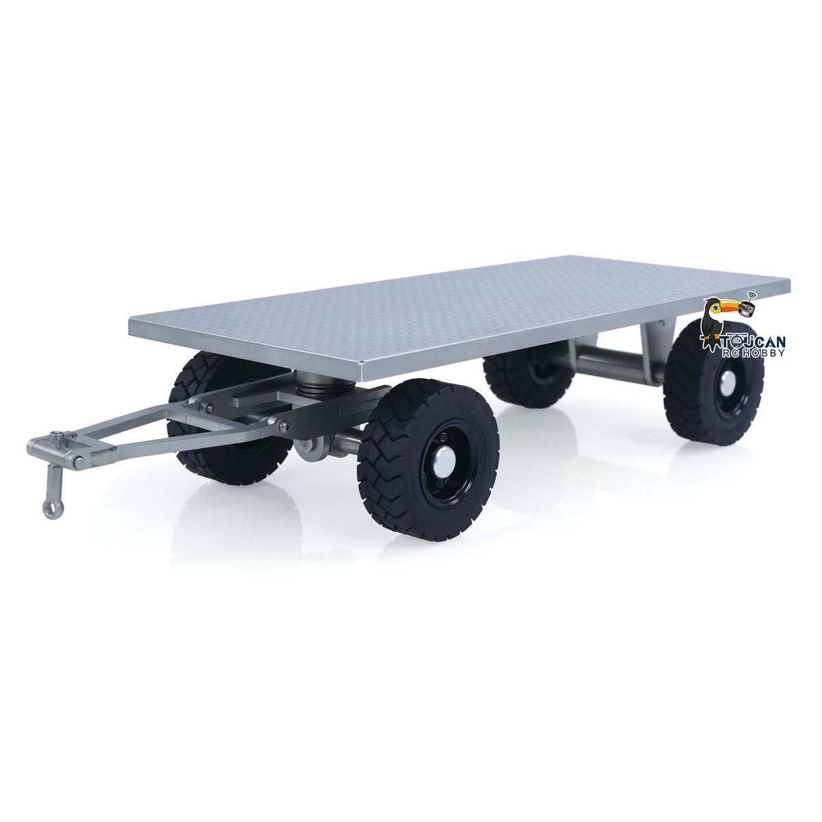 TOUCAN 1/14 Metal Trailer for RC Hydraulic Forklift DIY TAMIYA LESU Model Radio Controlled Transport Truck