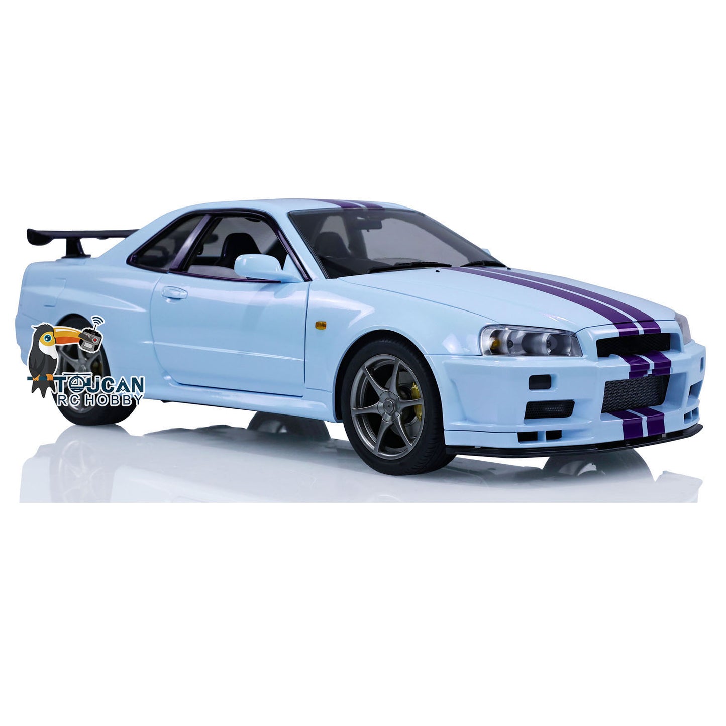 US STOCK Capo 4WD 1/8 RC Racing Car R34 4x4 High Speed Metal RTR Drift Cars Sound Smoking