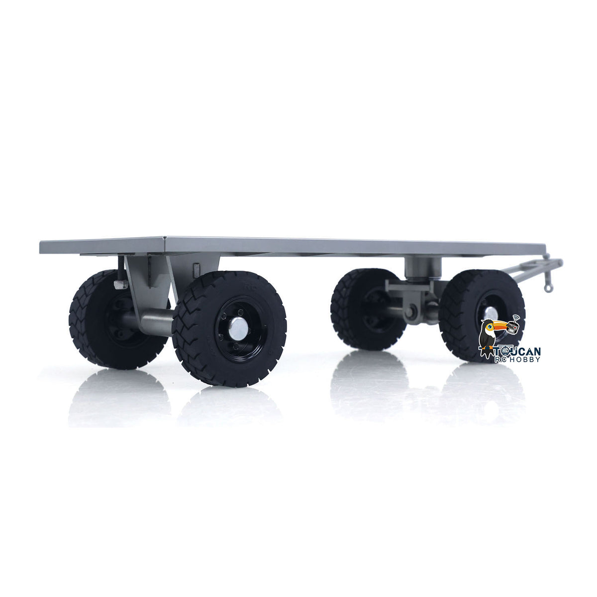 TOUCAN 1/14 Metal Trailer for RC Hydraulic Forklift DIY TAMIYA LESU Model Radio Controlled Transport Truck