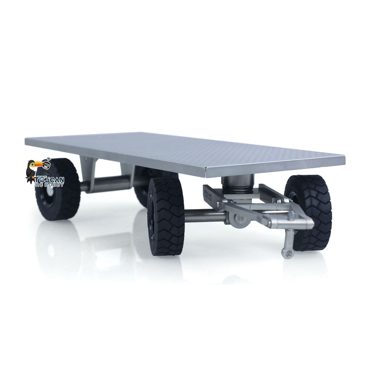 TOUCAN 1/14 Metal Trailer for RC Hydraulic Forklift DIY TAMIYA LESU Model Radio Controlled Transport Truck