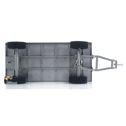 TOUCAN 1/14 Metal Trailer for RC Hydraulic Forklift DIY TAMIYA LESU Model Radio Controlled Transport Truck