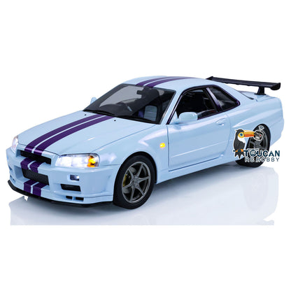 US STOCK Capo 4WD 1/8 RC Racing Car R34 4x4 High Speed Metal RTR Drift Cars Sound Smoking