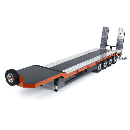 4-axle Metal Semi-Trailer for 1/14 RC Tractor Trucks