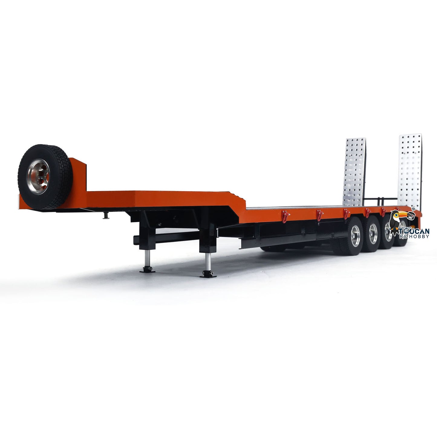 4-axle Metal Semi-Trailer for 1/14 RC Tractor Trucks