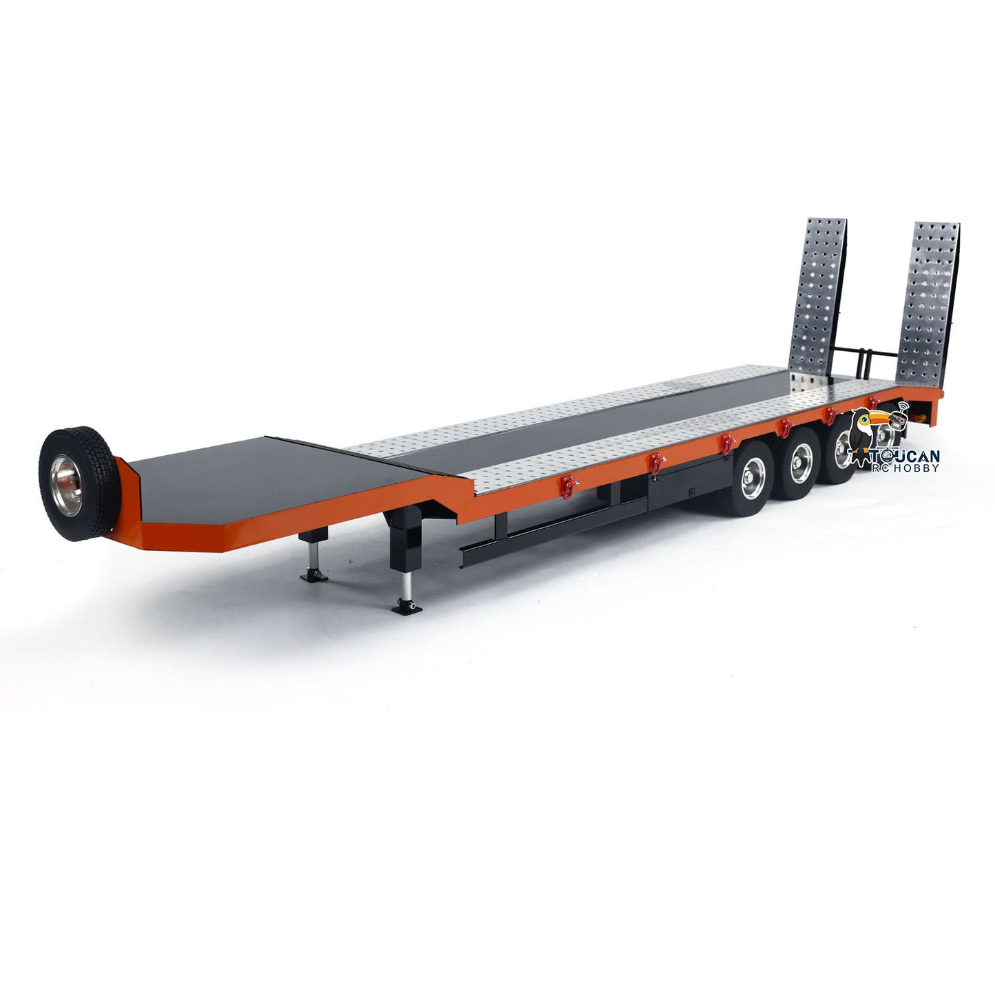 4-axle Metal Semi-Trailer for 1/14 RC Tractor Trucks