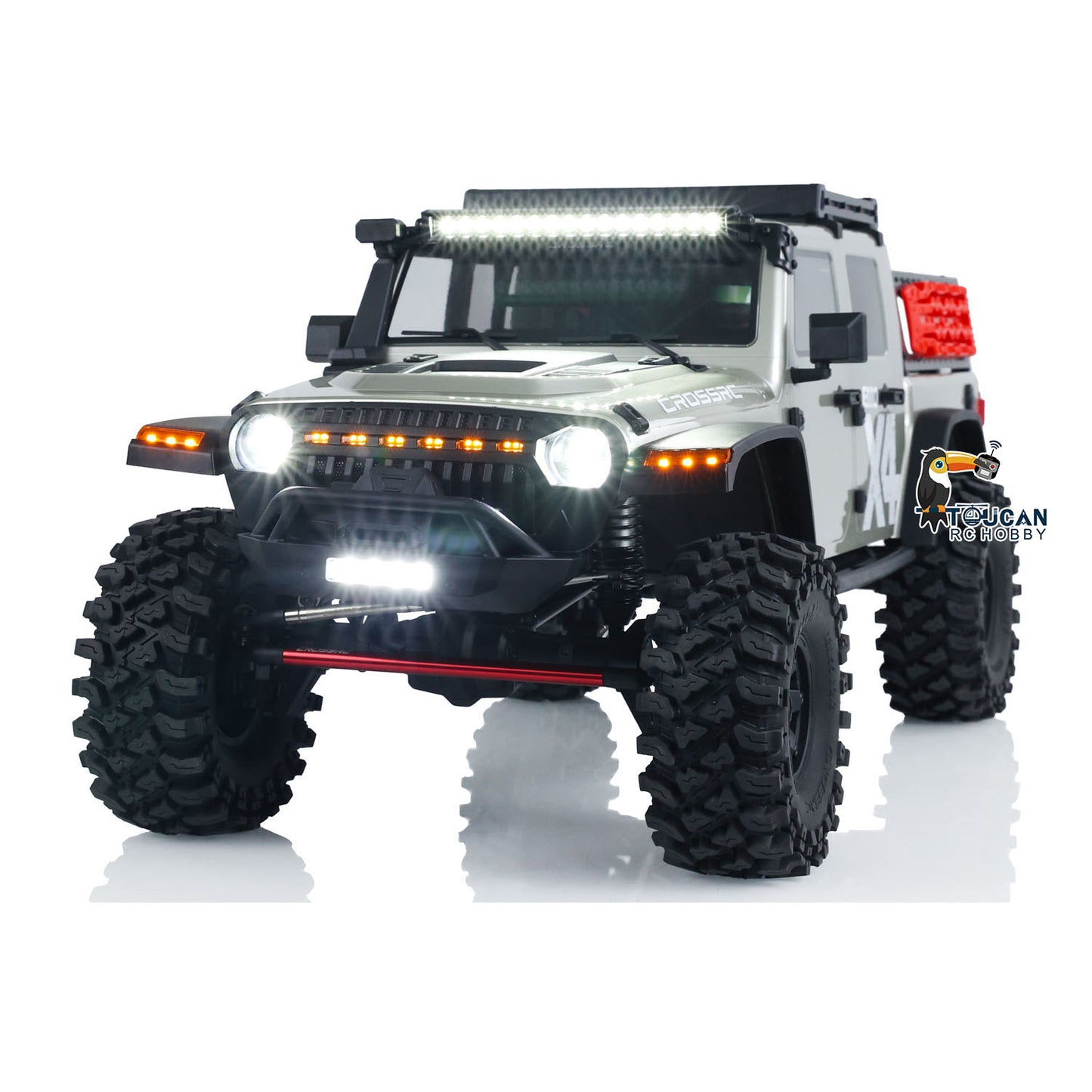 US STOCK RC Assembled EMO X4 1/8 Crawler Truck Light Differential 436mm Wheelbase CROSSRC