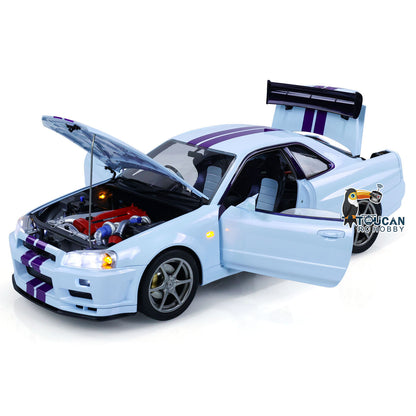 Capo 1/8 Assembled Painted RTR 4x4 4WD R34 RC Racing Drifting Car With Brushless Motor ESC