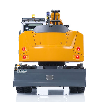 1/14 Remote Control Hydraulic Wheeled Excavator 7-ways Valve RC Digger 2WD/4WD Engineering Vehicle RTR Axle Lock PL18EV Lite