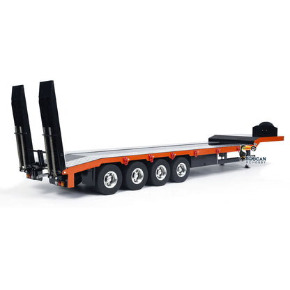 4-axle Metal Semi-Trailer for 1/14 RC Tractor Trucks