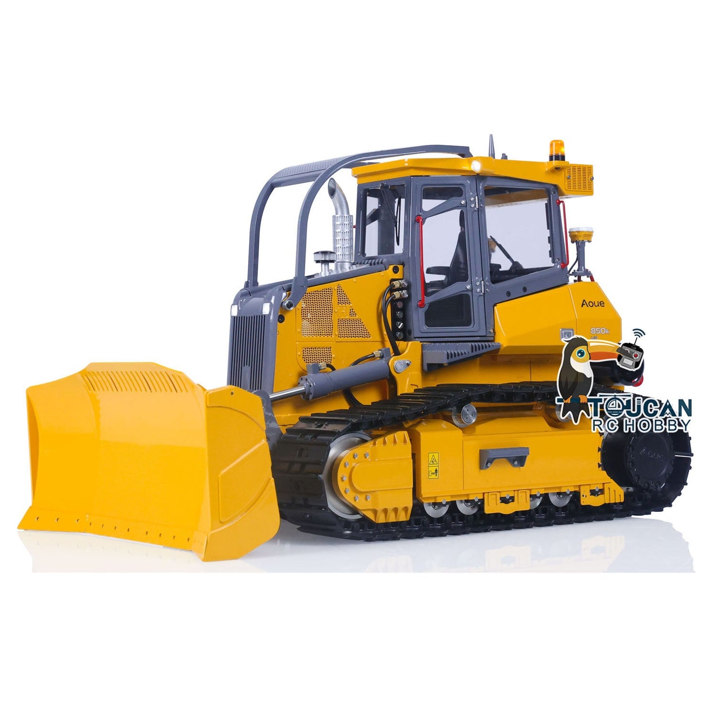 AUF LAGER 1/14 LESU Aoue 850K RC Hydraulische Planierraupe Schwarz Track Bulldozer