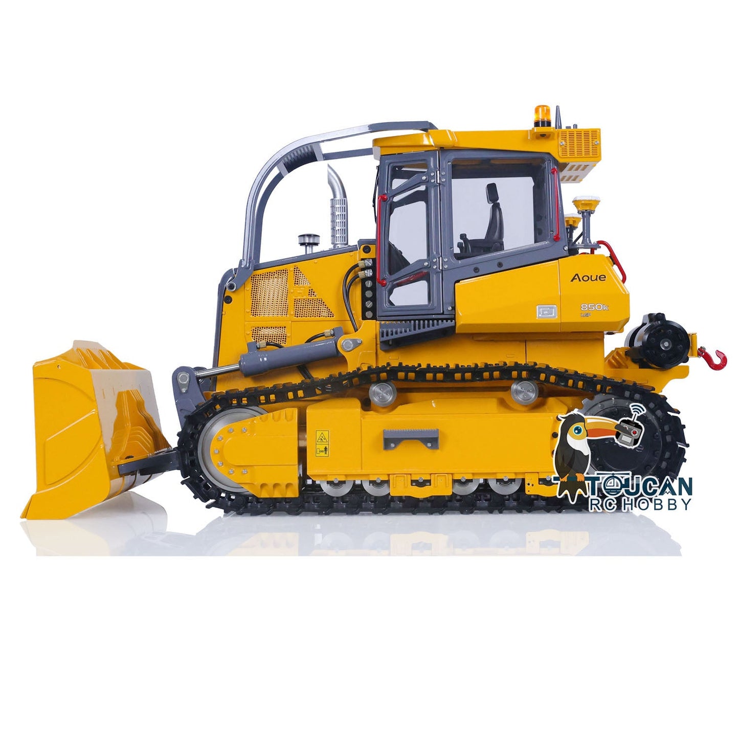 IN STOCK LESU Metal 1/14 RC Hydraulic Dozer Aoue 850K Painted Assembled PNP Bulldozer B0005