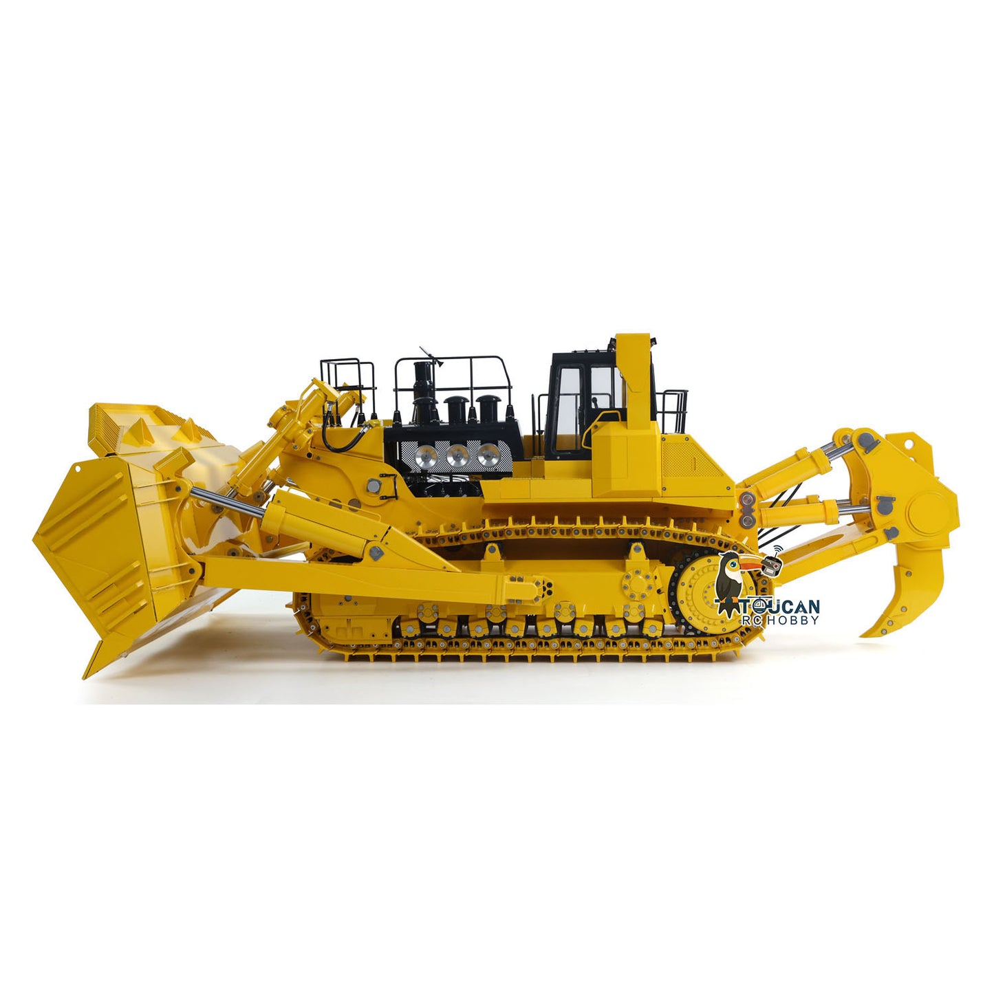 JDMODEL Metal 1/14 RC Hydraulic Bulldozer 575 Heavy Machine Huge Dozer Model Frsky X14 Radio System Mix Control Car Rear Ripper