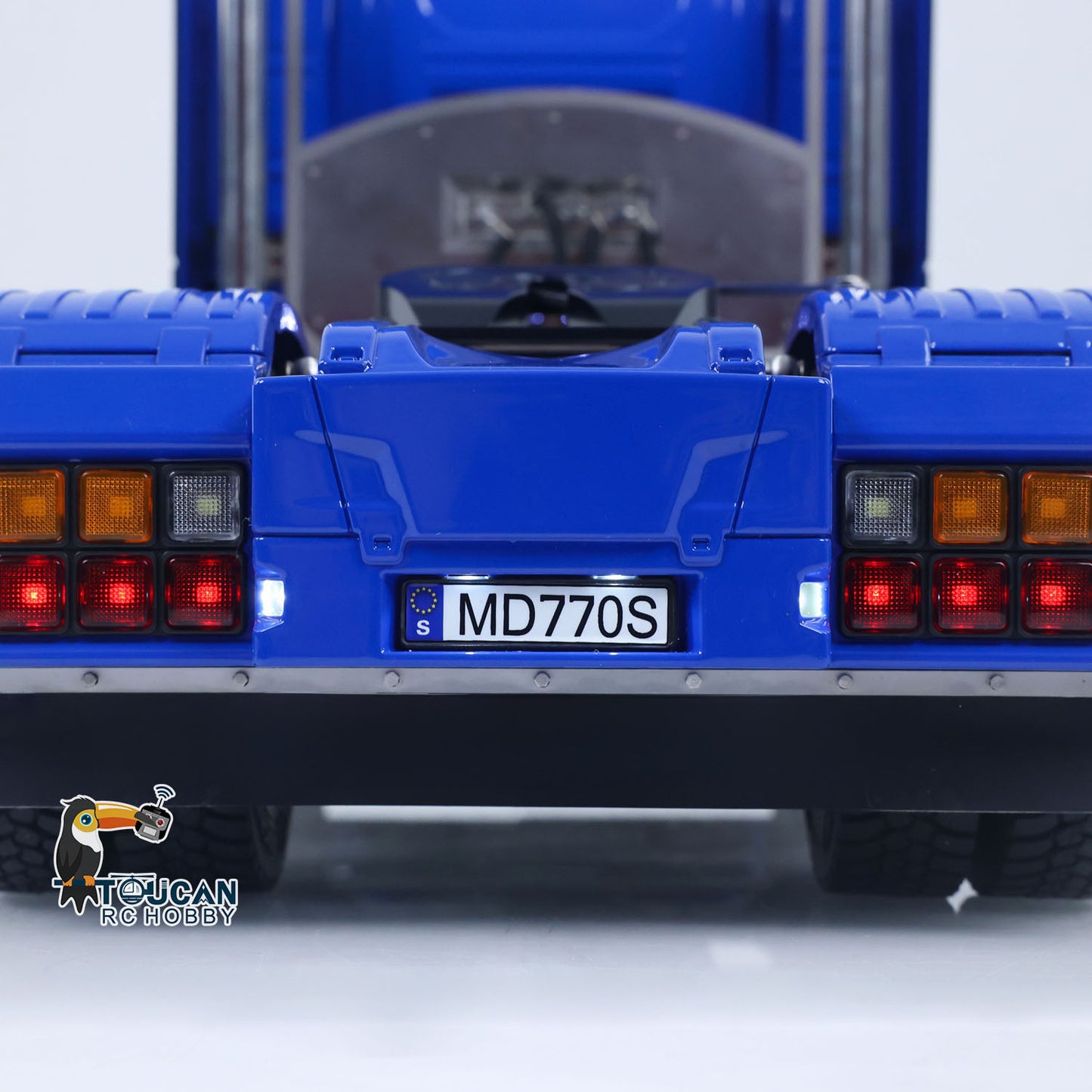 4*4 Metal 2Speed Transmission 770S RC Tractor Truck 1/14 Remote Control Vehicle Differential Locks Hobbywing Brushed 80A ESC RTR