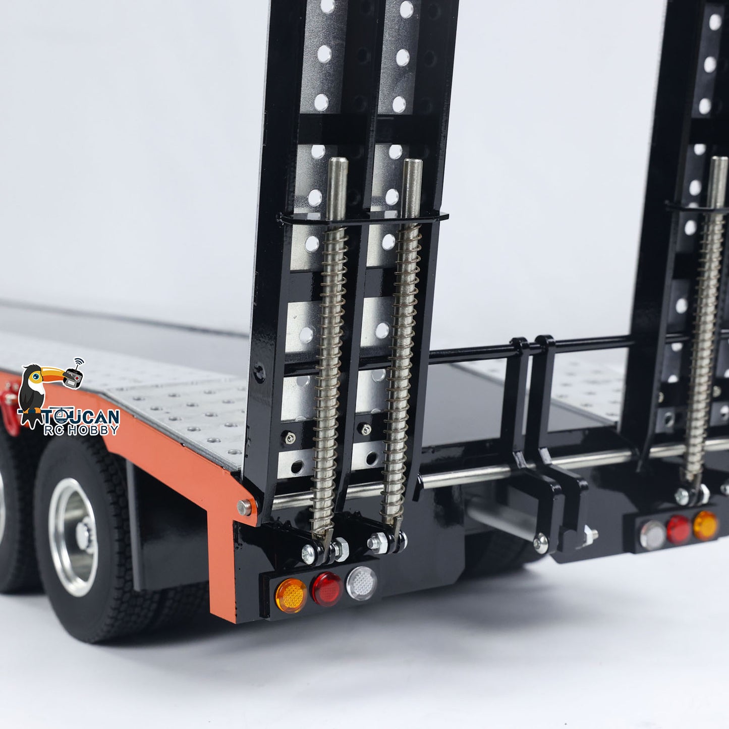 4-axle Metal Semi-Trailer for 1/14 RC Tractor Trucks