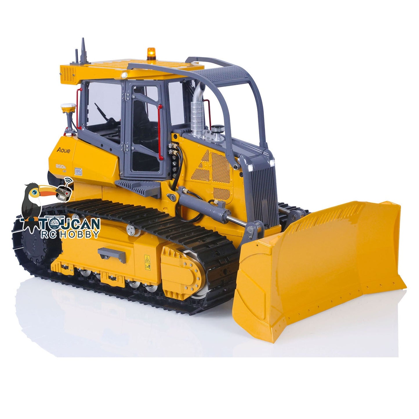 AUF LAGER 1/14 LESU Aoue 850K RC Hydraulische Planierraupe Schwarz Track Bulldozer